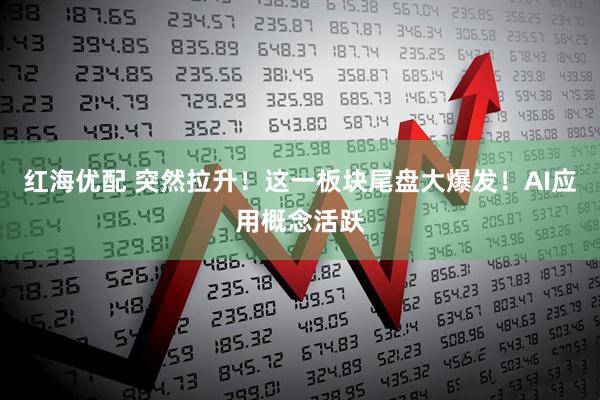 红海优配 突然拉升！这一板块尾盘大爆发！AI应用概念活跃