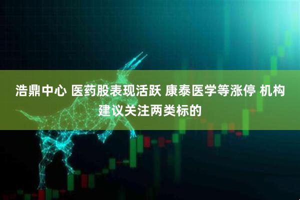 浩鼎中心 医药股表现活跃 康泰医学等涨停 机构建议关注两类标的